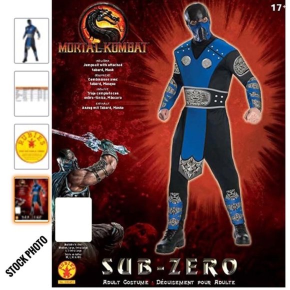Rubie's Costume Inc Other - Mortal Kombat Sub Zero Adult Mens costume 2XX Large  jacket Size (up to 56) NEW!